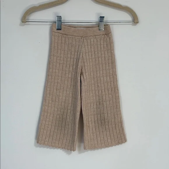 Zara Cozy Tan Knit Kids Bottoms and top - adorable set - Picture 2 of 6